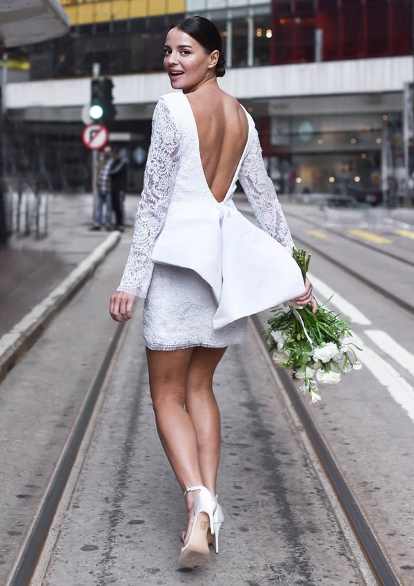 Christina Devine Bridal Mini Poppy Lace Dress