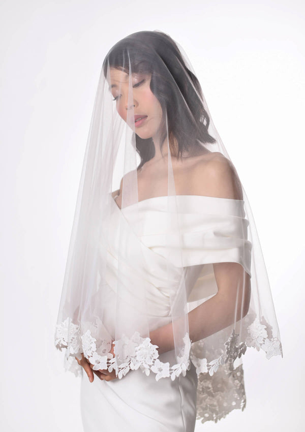 Christina Devine Bridal Guipure Veil